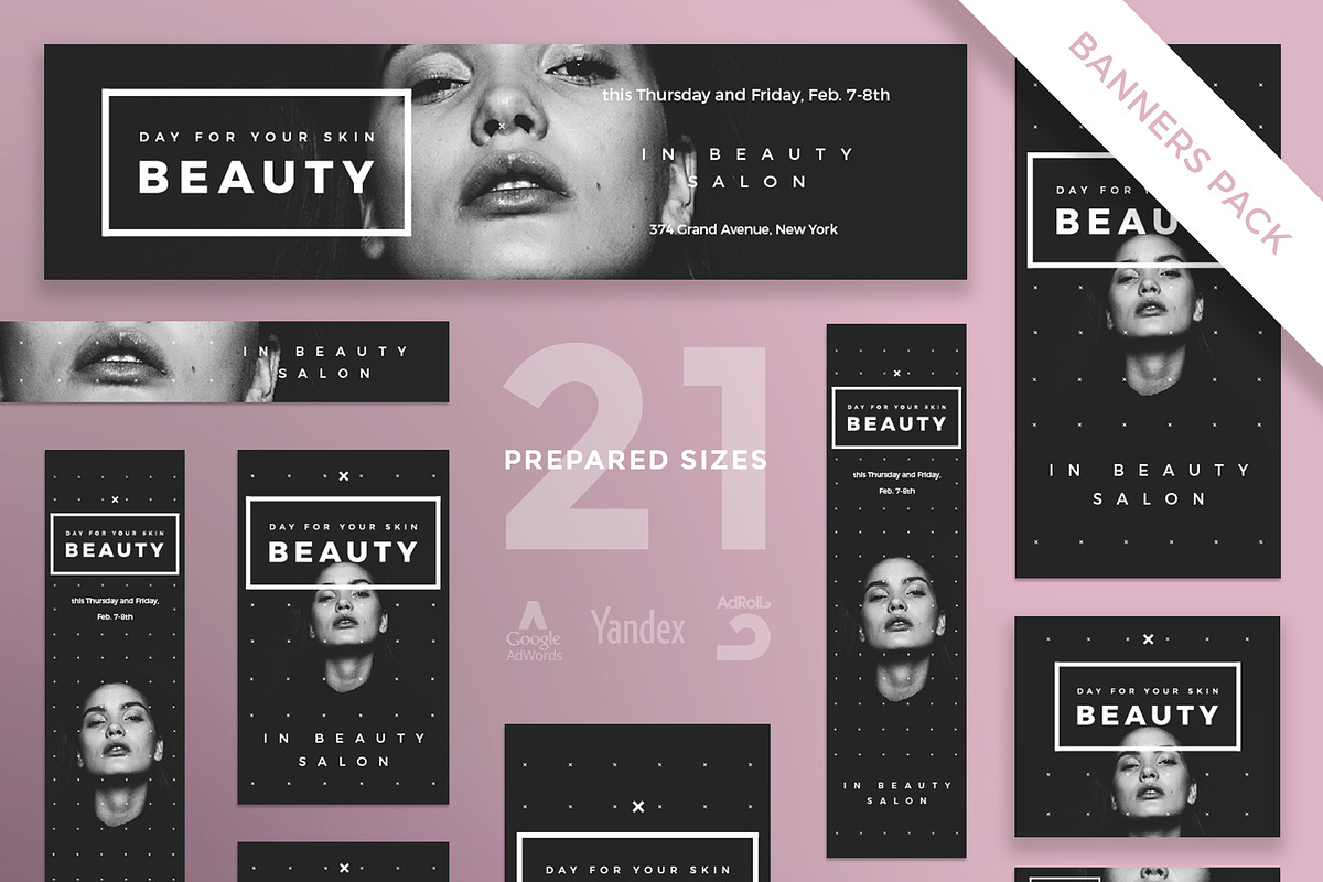 Banners Pack | Your Skin Beauty, a Templates & Theme by Amber Graphics (Photo 1 of 2)