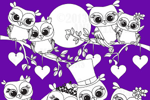 Owl Love Stamps AMB-369