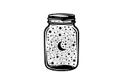 Cosmic Galaxy Jar Design Bundle, an Illustration by Creativeshirt (Thumbnail 24 of 31)