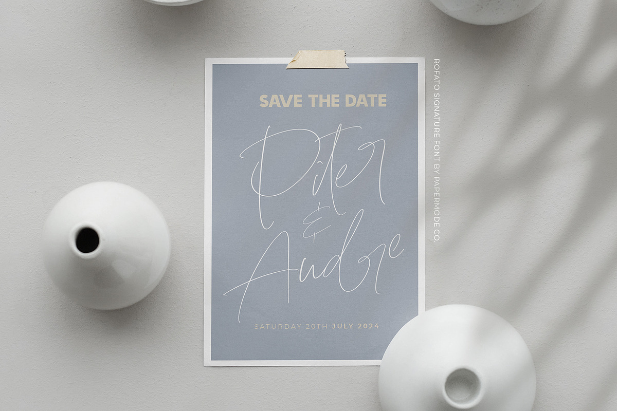 Rofato, a Script Font by Papermode Co. (Photo 6 of 9)