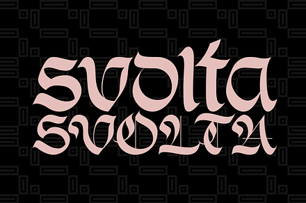 Svolta – Font Family Duo, a Blackletter Font by Stefano Giliberti