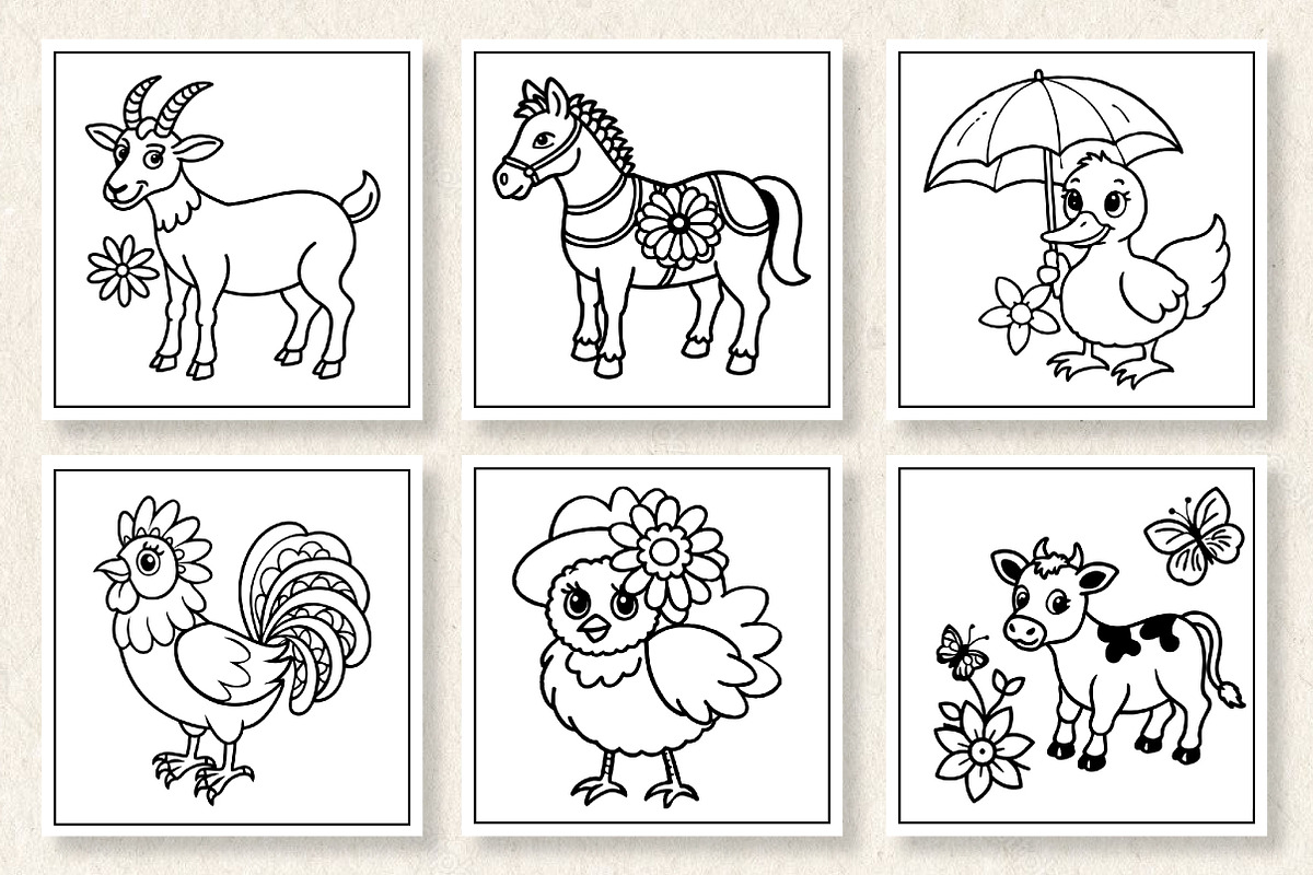 Cute Cozy Farm Animals Coloring Book, an Arts & Entertainment Photo by Wow Magic (Photo 3 of 3)