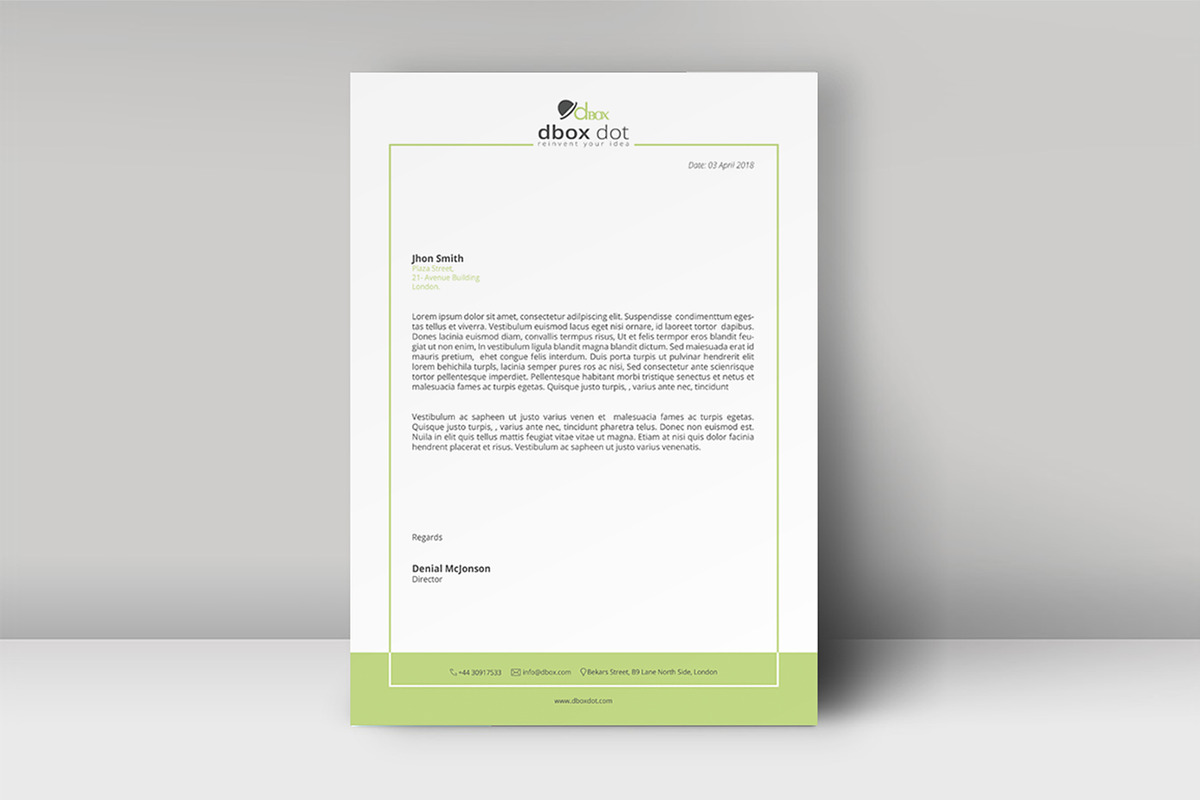Letterhead Template, a Stationery Template by artisanHR (Photo 3 of 6)
