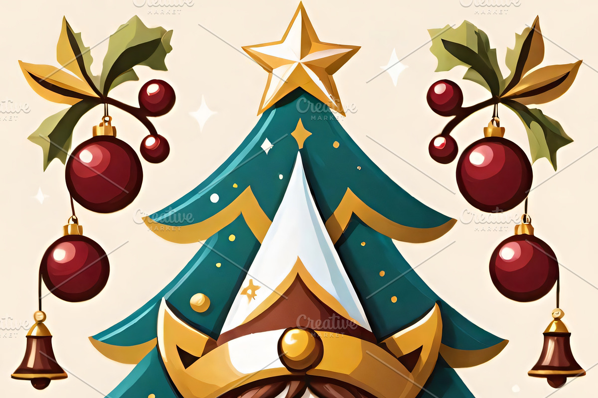 Festive Elf & Tree Sticker Pack, an Illustration by ETARA by Mea Hau (Photo 6 of 6)