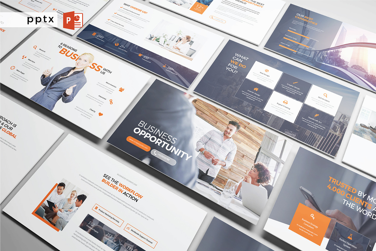 BUSINESS OPPORTUNITY - Powerpoint, a Presentation Template by Shafura (Photo 1 of 6)