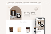 Radiant - Candle Shopify Theme, a Shopify Template by InspiredTheme (Thumbnail 1 of 9)