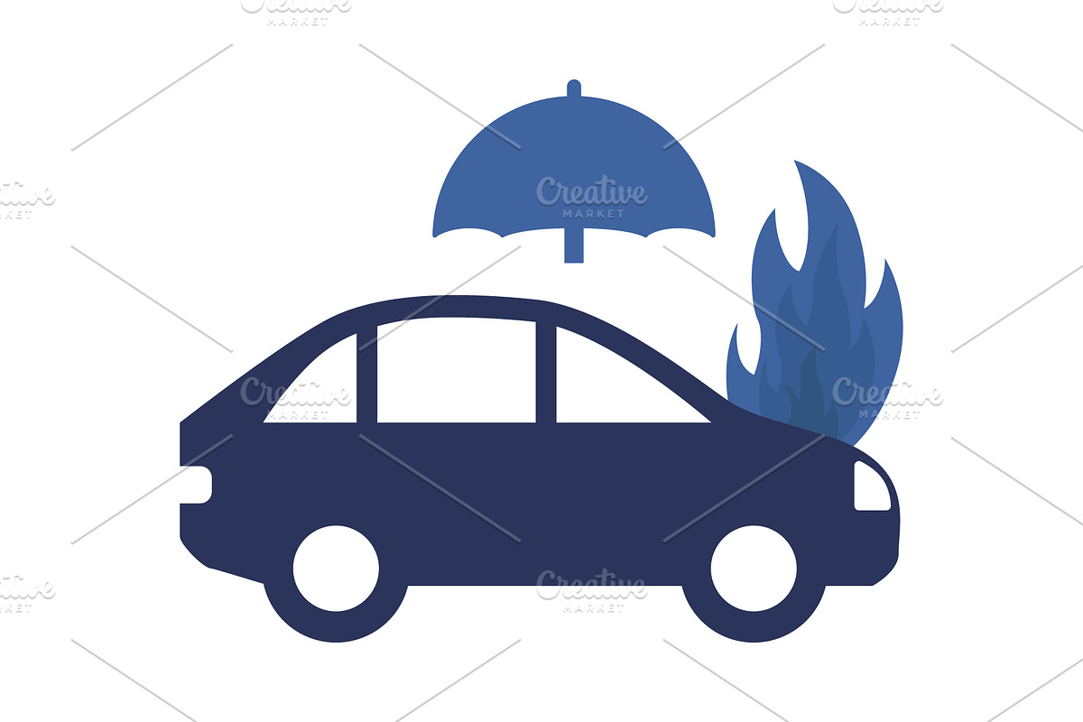 Car insurance coverage icons, a Transportation Illustration by Yayasya (Photo 3 of 3)