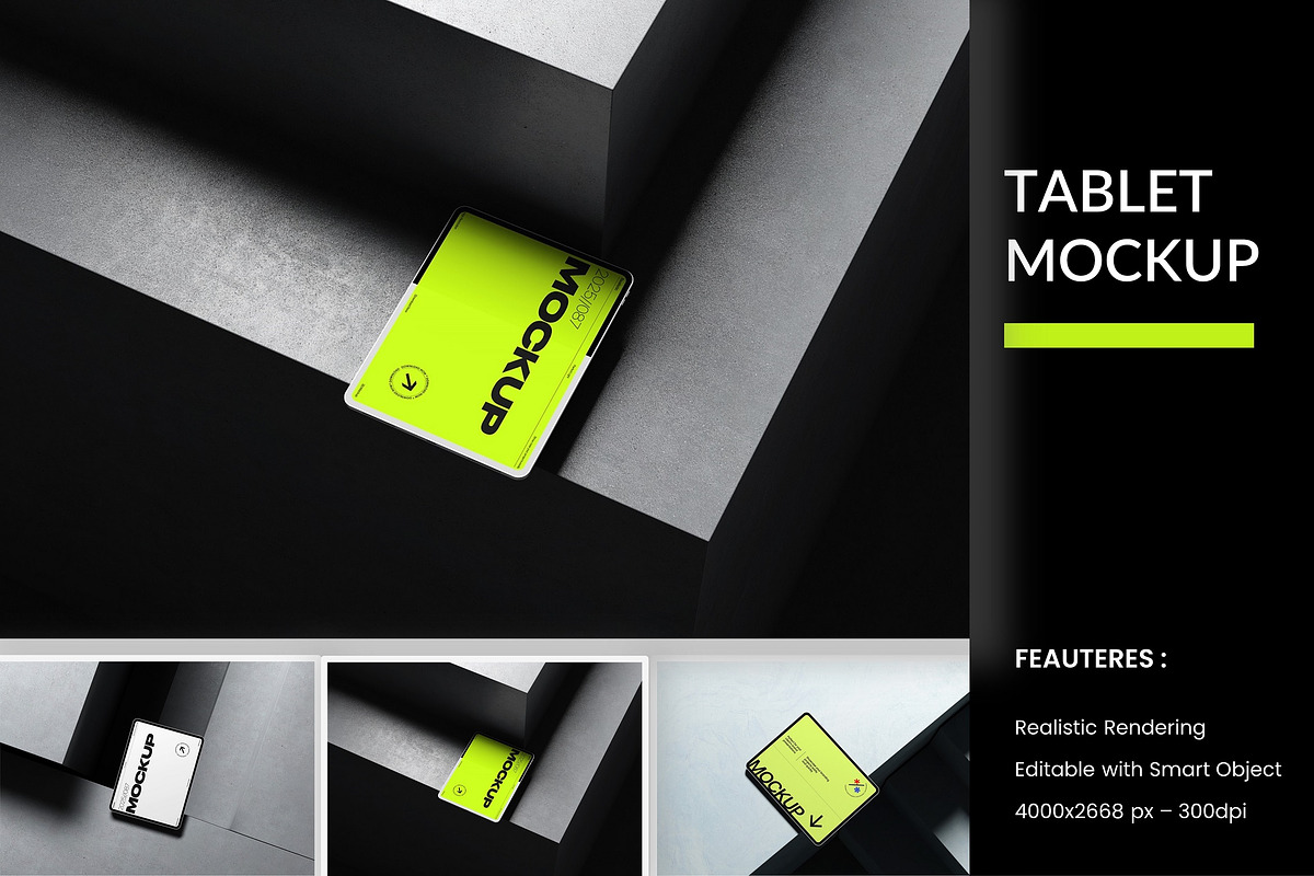 Tablet Display Mockup, an iPad Mockup by kreatifreya (Photo 1 of 4)