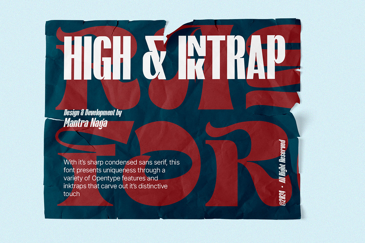 MN Raghford - Condensed Sans Serif, a Sans Serif Font by Mantra Naga (Photo 15 of 17)