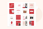 Valentines Day Instagram Templates, a Social Media Template by Estatik Designs (Thumbnail 4 of 8)
