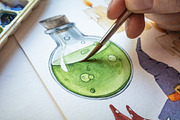 Halloween Watercolor Clipart, a Seasonal Illustration by AnitaPol (Thumbnail 11 of 20)
