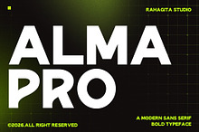 Alma Pro - Bold Modern Sans Serif