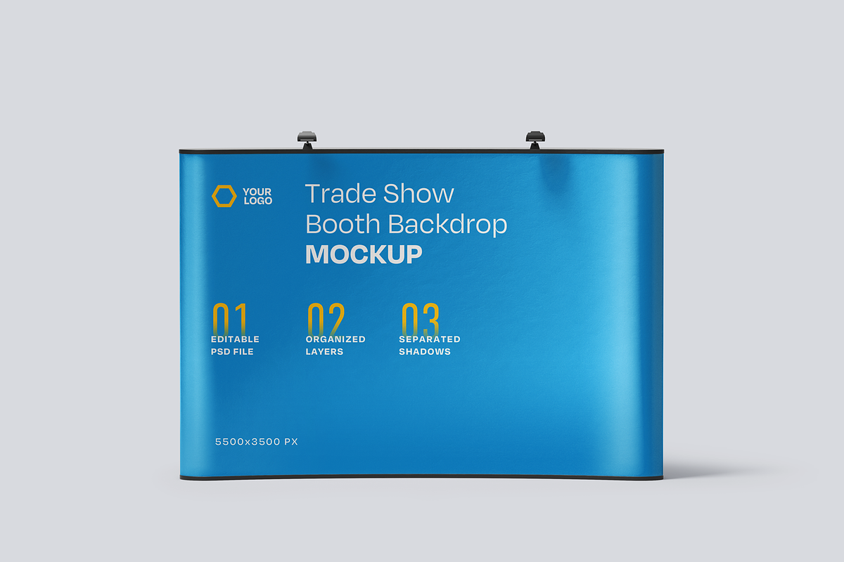 Exhibition Stand Mockup Set, an Advertising Mockup by Xtrahive (Photo 5 of 5)