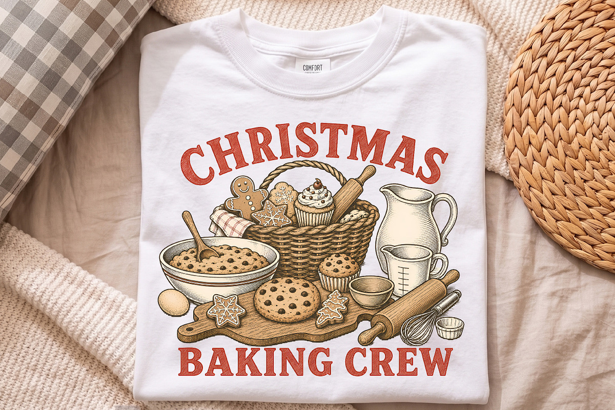 Christmas Cookie Baking Crew Png, a Seasonal Illustration by Libby Wishes (Photo 3 of 4)