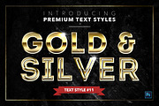 Gold & Silver #6 - 20 Text Styles, a Layer Style Add-On by Jonas Stensgaard (Thumbnail 12 of 23)