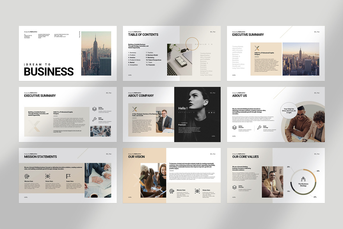 Business Plan Presentation Template, a Presentation Template by GoldenPixelStudio (Photo 5 of 10)