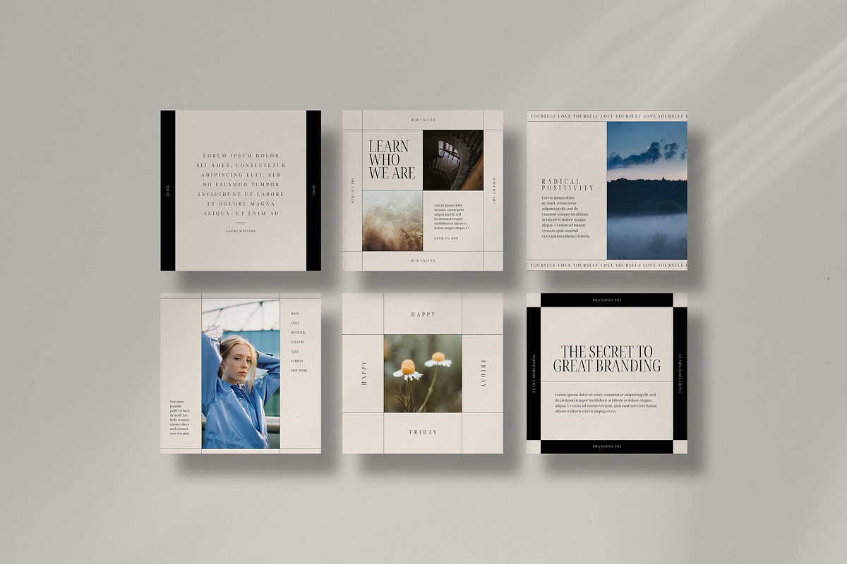 Morena Instagram Kit |Canva/InDesign, a Social Media Template by Peaches Design (Photo 9 of 10)