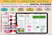 Jewel Tones Digital Planner 2025, a Templates & Theme by Plamarplanners (Thumbnail 1 of 11)
