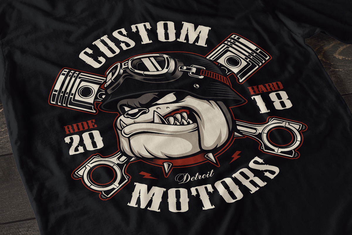 Set of Bikers Shirt Designs., an Illustration by Harry Kasyanov (Photo 5 of 12)