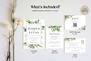 Eucalyptus Wedding Invite Template, an Invitation Template by Cottontail Paper Shop (Thumbnail 4 of 7)