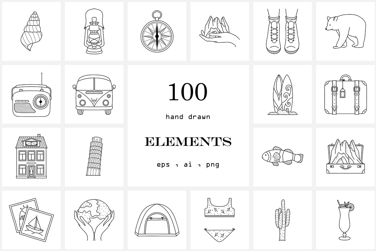 Icons & Illustrations Bundle, an Outline Icon by NatalieArtShop (Photo 16 of 28)