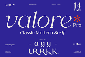 Valore Pro – Classic Modern Typeface