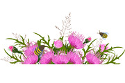 Thistle - meadow flower, an Illustration by MariiaVasilenko (Thumbnail 6 of 6)