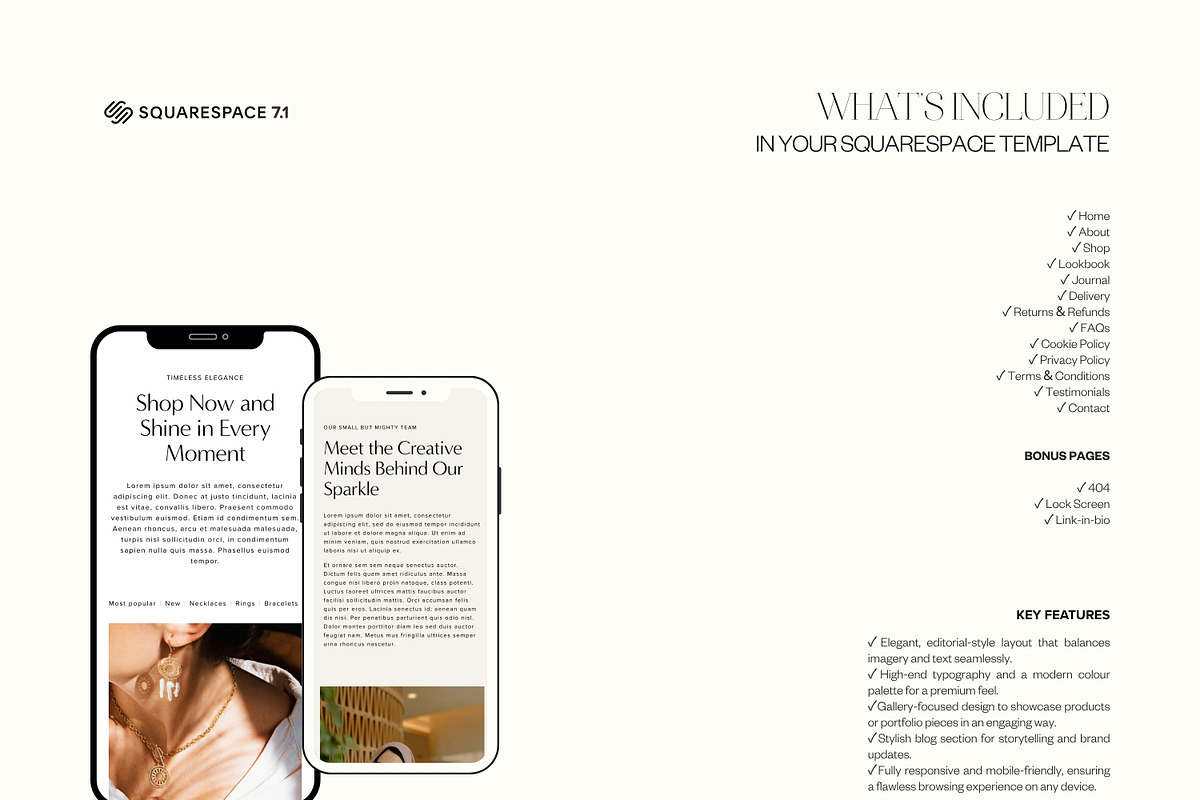Squarespace 7.1 Website Template, a Squarespace Template by Iris Avenue Studio (Photo 3 of 7)