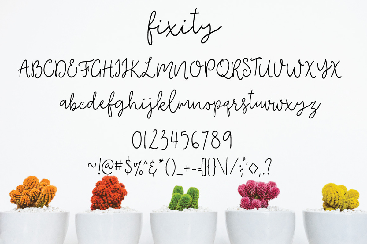 fixity | handwritten font preview 6