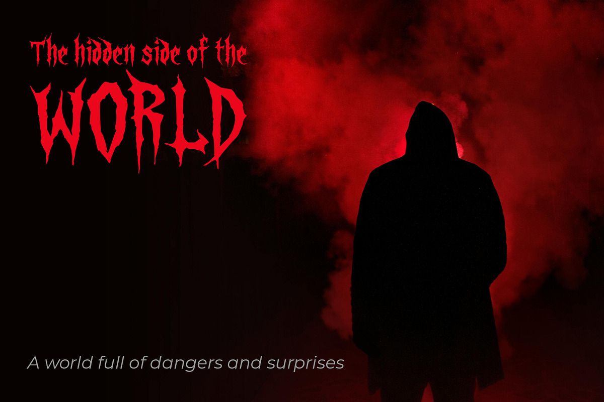 Thornvoid Razor Sharp Gothic Horror, a Handwritten Font by OWPictures (Photo 5 of 11)