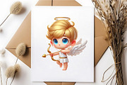 Cartoon Cupid with a bow and arrow., an Animal Illustration by KENO Mascots (Thumbnail 6 of 8)