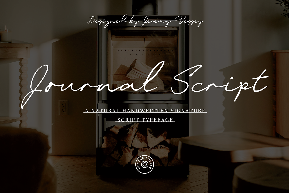 Journal Script | A Signature Font, a Handwritten Font by Hustle Supply Co. (Photo 1 of 7)