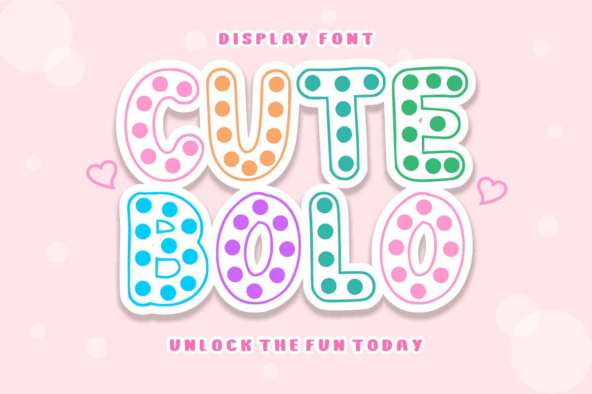 Simple Dots - Polka Dot Display Font, a Sans Serif Font by KiddoGlyphs Studio (Photo 3 of 3)