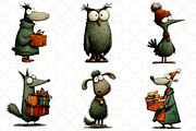 Hand Drawn Christmas Animals Clipart, an Illustration by Black Bird Studio (Thumbnail 5 of 6)