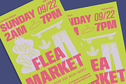 Bold Modern Flea Market Flyer, a Flyer Template by Gumico Studio. (Thumbnail 2 of 3)
