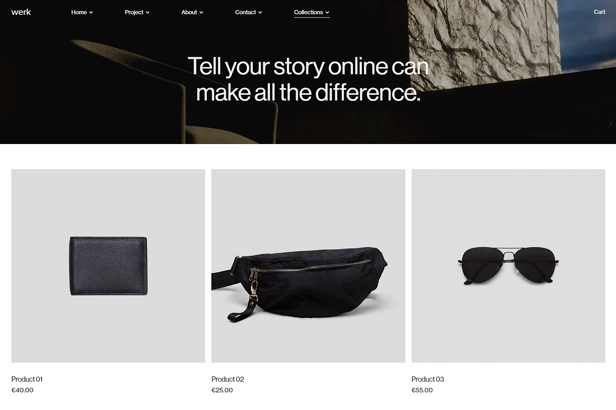Werk Squarespace Website Template, a Squarespace Template by Goashape Studio (Photo 13 of 21)