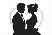 Romantic Love Cameo Silhouette set, an Illustration by Creativeshirt (Thumbnail 5 of 8)