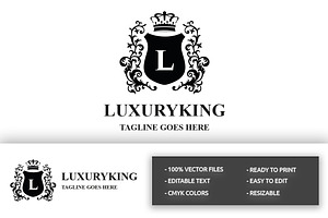 Luxury King - Letter L Logo