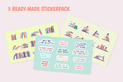 Book Shelves Illustration, a Graphic by 35lab (Thumbnail 6 of 7)