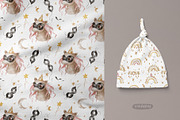 Unicorn watercolor clipart & pattern, an Animal Illustration by tatiletters (Thumbnail 8 of 9)