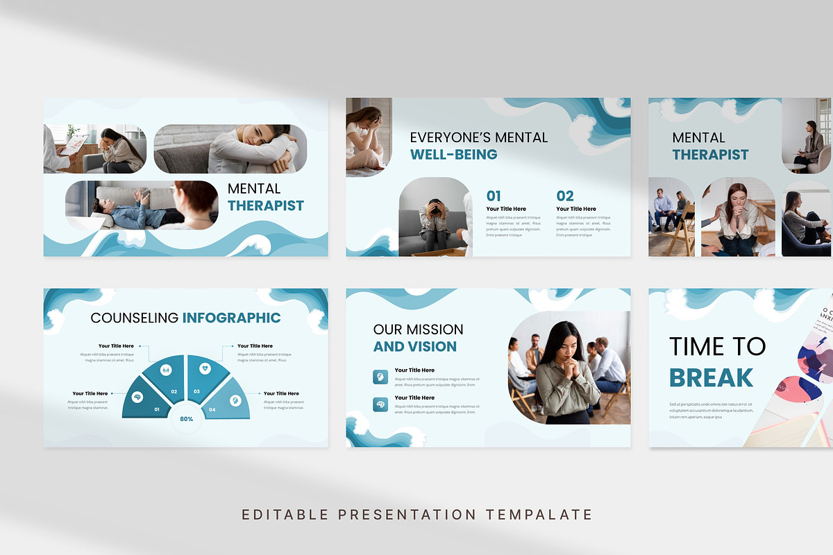 Mental Health Counseling PowerPoint, a Presentation Template by Digitcase x Wealthwells (Photo 2 of 3)