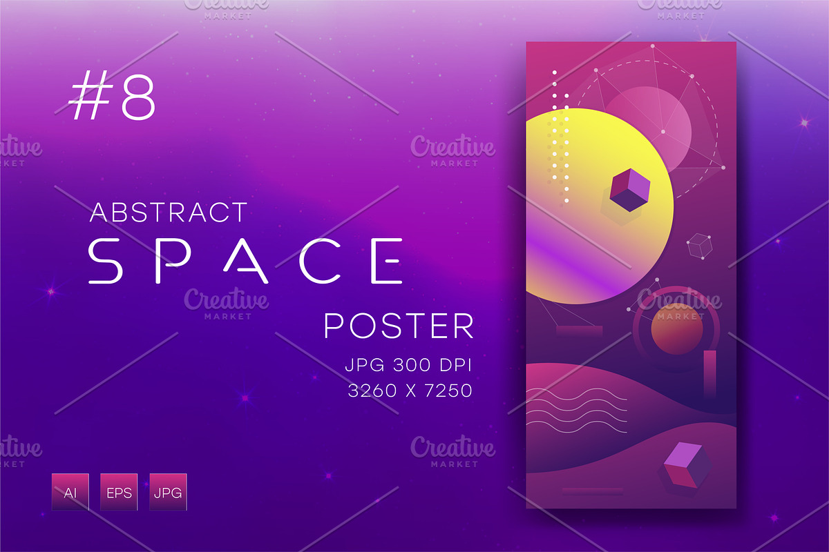 Abstract space 08. Art., a Decorative Illustration by KENO Mascots (Photo 3 of 5)
