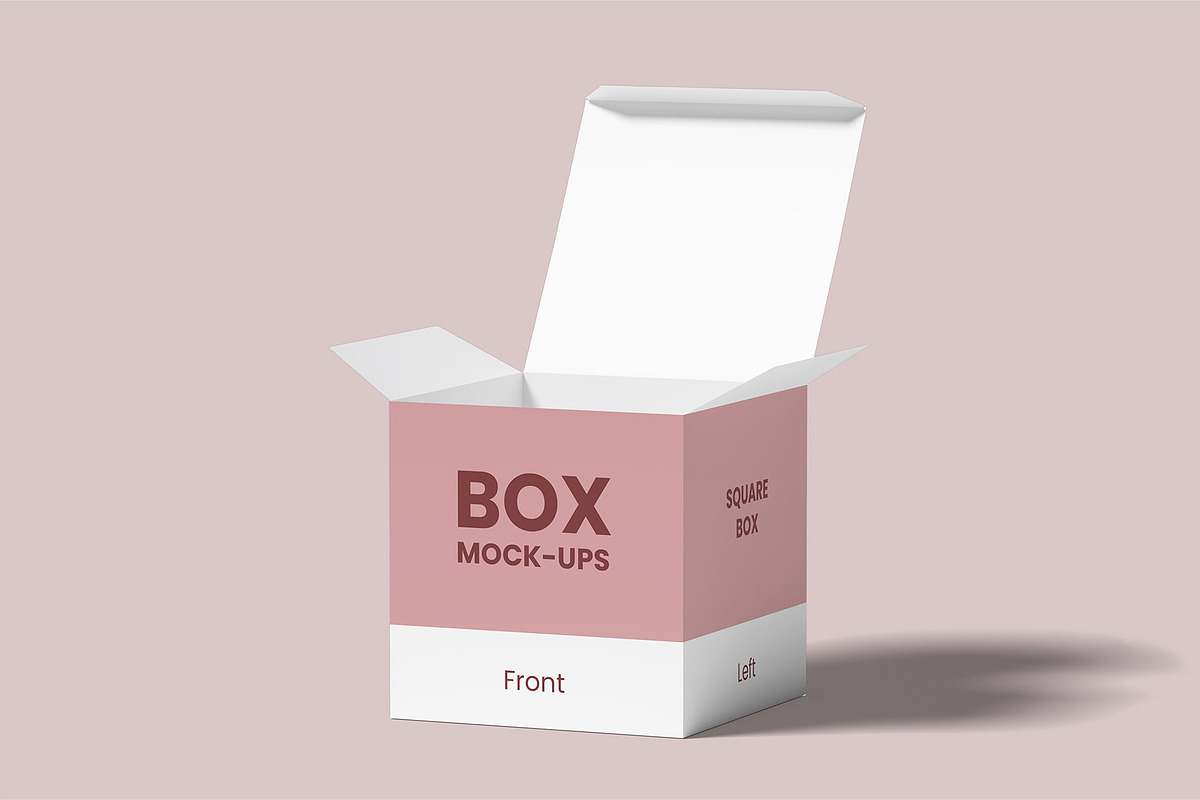 Square Box Mockups | Packaging, a Packaging Mockup by Compositing Studio (Photo 11 of 20)