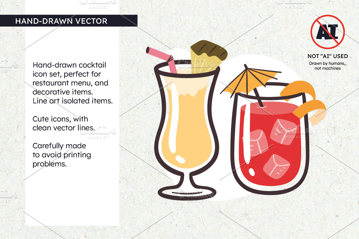 Cocktail Icon Set, an Icon by insemar (Photo 2 of 4)