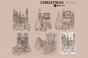 Procreate Christmas scene brushes, a Brush Add-On by PDknyStudio (Thumbnail 3 of 5)