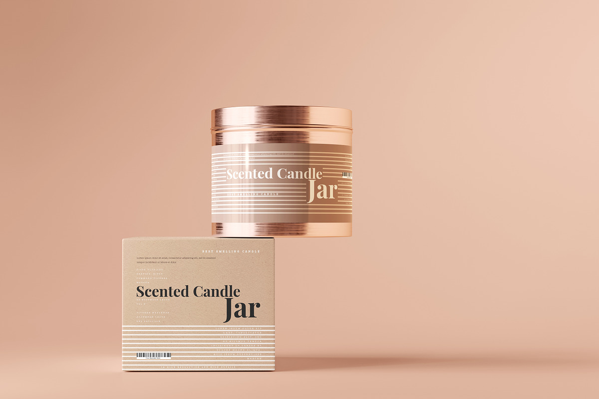 Aluminum Candle Jar Mockups, a Packaging Mockup by pmvch (Photo 20 of 26)