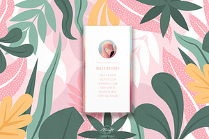 Flamingo Bussiness Card Template