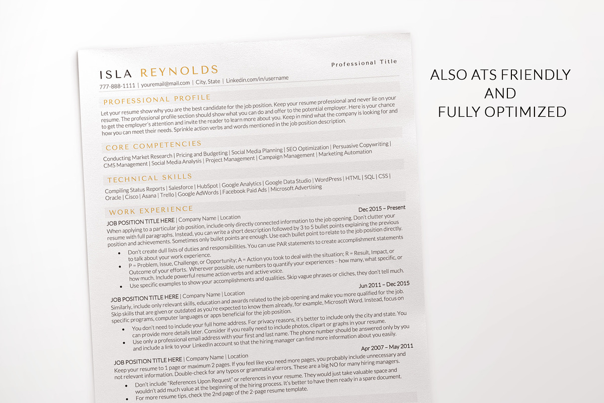 Professional Resume for Mac Pages, a Resume Template by BestResumes.Co (Photo 5 of 10)
