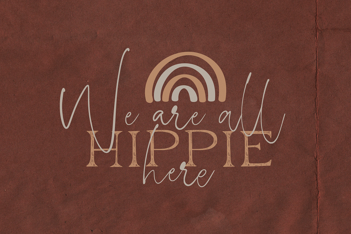 Boho Signature Handwritten Font Trio preview 4
