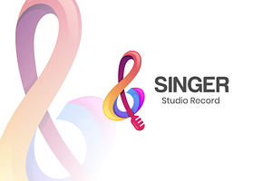 Singer Music Studio Logo Design